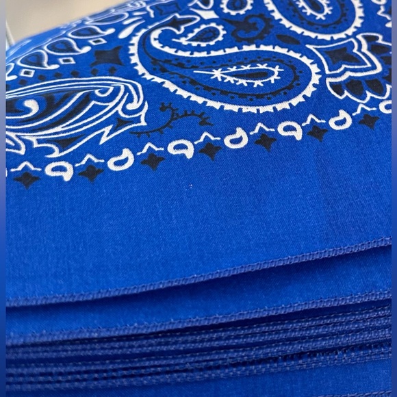 10 Pack - NEW Mystery Multicolor Cotton Paisley Bandanas - Picture 7 of 10